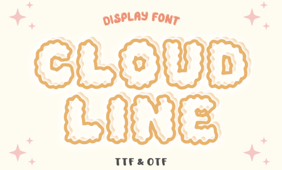 Cloud Line Font: Fonts Free Download Cloud Line Font - Featured Image