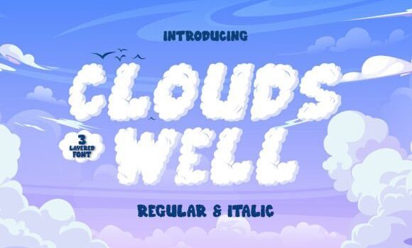 Clouds Well Font: Fonts Free Download Clouds Well Font - Featured Image
