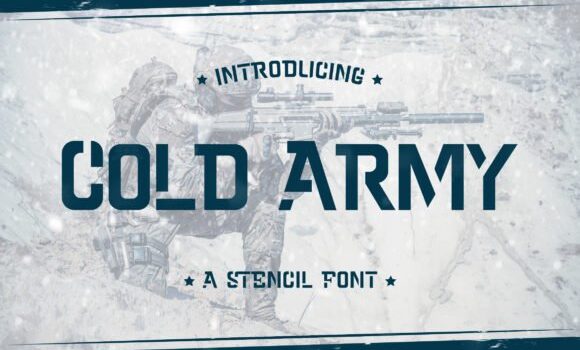 Cold Army Font - Featured Image