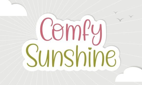 Comfy Sunshine Font: Fonts Free Download