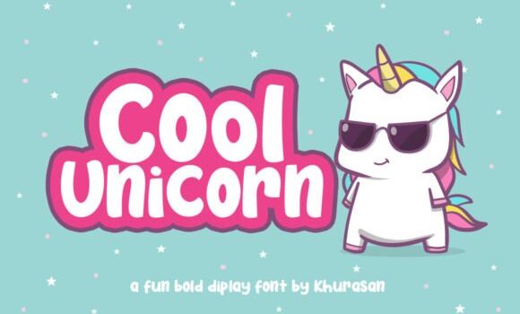 Cool Unicorn Font - Featured Image