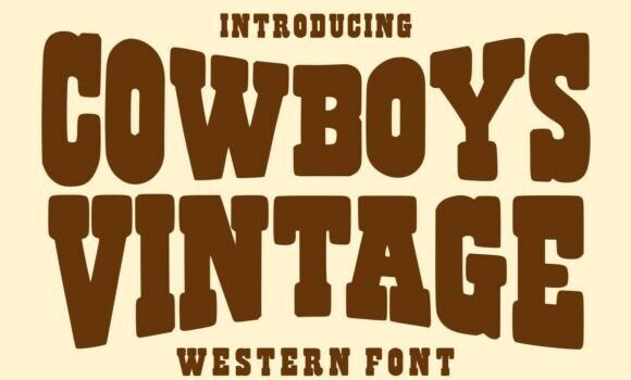 Cowboys Vintage Font: Fonts Free Download Cowboys Vintage Font - Featured Image