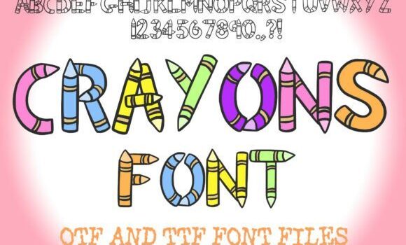 Crayons Font: Fonts Free Download Crayons Font - Featured Image