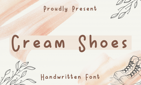 Cream Shoes Font: Fonts Free Download Cream Shoes Font - Featured Image