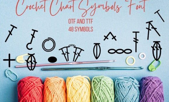 Crochet Chart Symbols Font: Fonts Free Download Crochet Chart Symbols Font - Featured Image