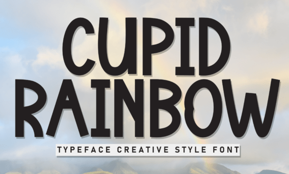 Cupid Rainbow Font - Featured Image