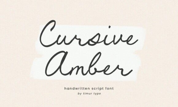 Cursive Amber Font: Fonts Free Download