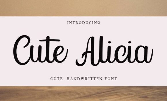 Cute Alicia Font - Featured Image