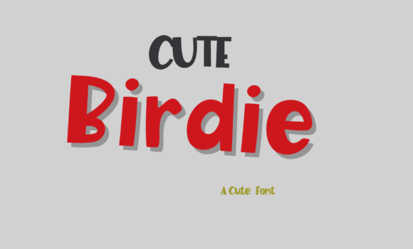 Cute Birdie Font: Fonts Free Download Cute Birdie Font - Featured Image