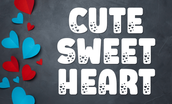 Cute Sweet Heart Font - Featured Image