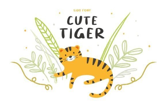 Cute Tiger Font: Fonts Free Download Cute Tiger Font - Featured Image