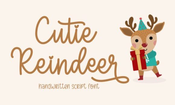 Cutie Reindeer Font - Featured Image