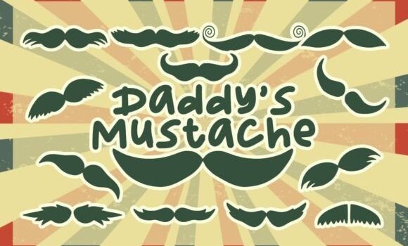 Daddy’s Mustache Font: Fonts Free Download Daddy's Mustache Font - Featured Image