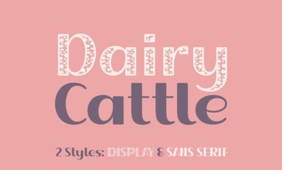 Dairy Cattle Font: Fonts Free Download Dairy Cattle Font - Featured Image