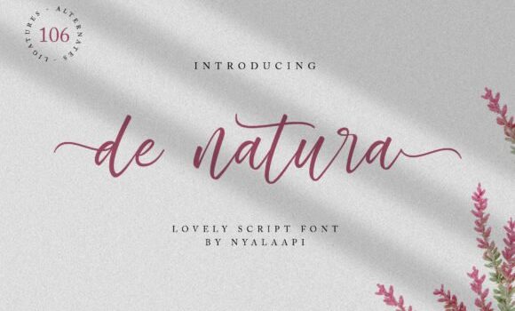 De Natura Font: Fonts Free Download De Natura Font - Featured Image