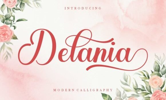 Delania Font: Fonts Free Download Delania Font - Featured Image