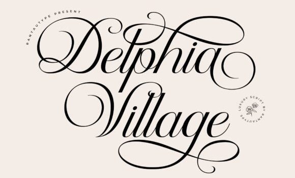 Delphia Village Font: Fonts Free Download Delphia Village Font - Featured Image