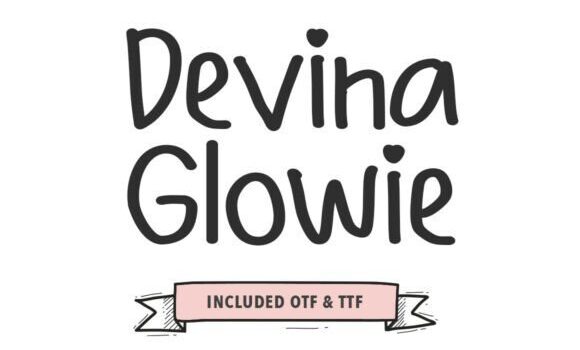 Devina Glowie Font: Fonts Free Download Devina Glowie Font - Featured Image