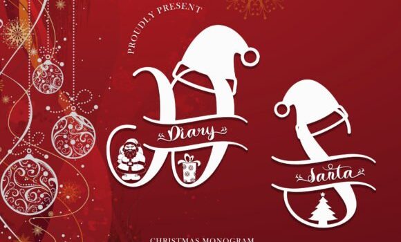 Diary Santa Monogram Font: Fonts Free Download Diary Santa Monogram Font - Featured Image