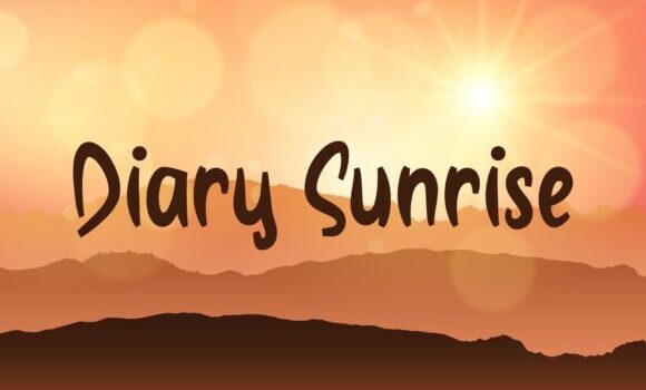 Diary Sunrise Font: Fonts Free Download Diary Sunrise Font - Featured Image