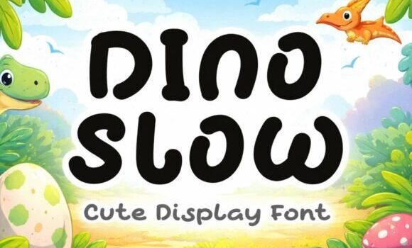 Dino Slow Font: Fonts Free Download Dino Slow Font - Featured Image