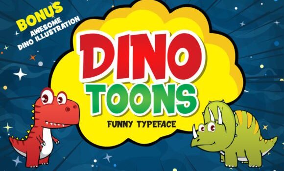Dinotoons Font: Fonts Free Download Dinotoons Font - Featured Image