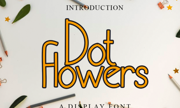 Dot Flowers Font - Featured Image