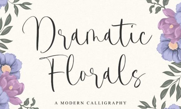 Dramatic Florals Font: Fonts Free Download Dramatic Florals Font - Featured Image