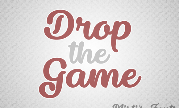 Drop the Game Font: Fonts Free Download Drop the Game Font - Featured Image