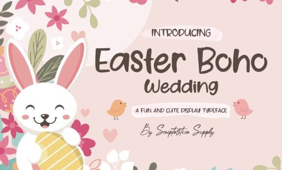 Easter Boho Wedding Font - Featured Image