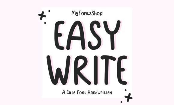 Easy Write Font: Fonts Free Download Easy Write Font - Featured Image