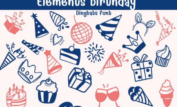 Elements Birthday Font - Featured Image