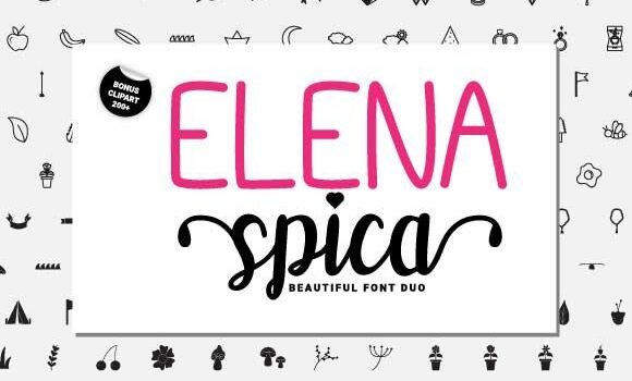 Elena Spica Font: Fonts Free Download Elena Spica Font - Featured Image