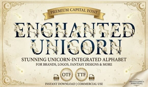 Enchanted Unicorn Font - Featured Image