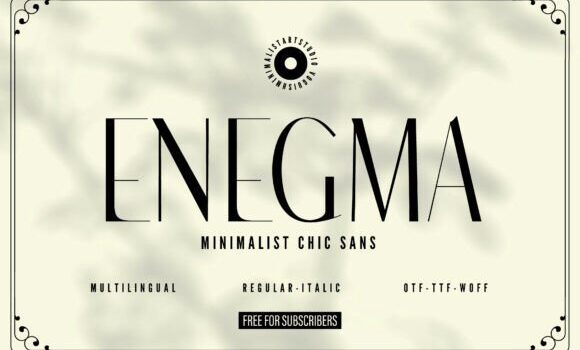 Enegma Font: Fonts Free Download Enegma Font - Featured Image