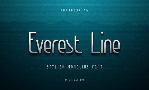 Everest Line Font: Fonts Free Download Everest Line Font - Featured Image