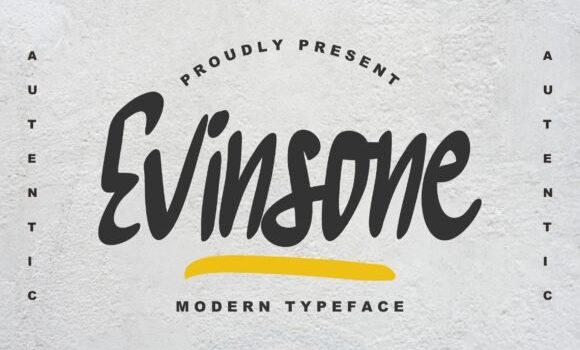 Evinsone Font: Fonts Free Download Evinsone Font - Featured Image