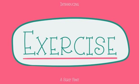 Exercise Font: Fonts Free Download Exercise Font - Featured Image