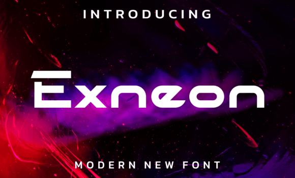 Exneon Font - Featured Image