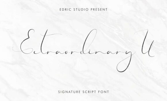 Extraordinary U Font: Fonts Free Download Extraordinary U Font - Featured Image