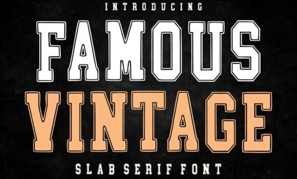 Famous Vintage Font: Fonts Free Download Famous Vintage Font - Featured Image