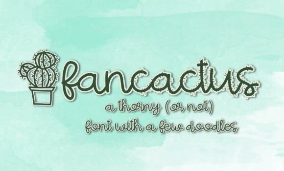 Fancactus Font: Fonts Free Download Fancactus Font - Featured Image