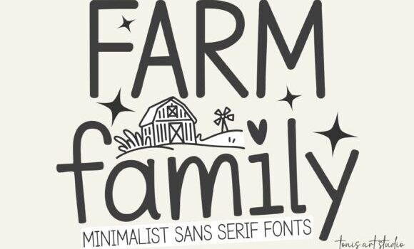 Farm Family Bundle Font: Fonts Free Download Farm Family Bundle Font - Featured Image