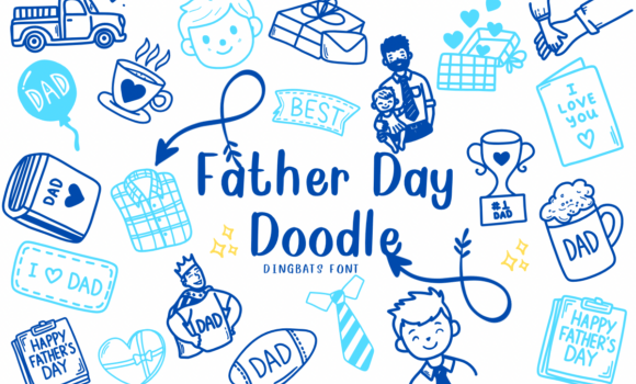 Father Day Doodle Font: Fonts Free Download Father Day Doodle Font - Featured Image
