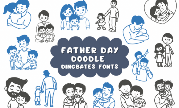 Father Day Doodles Font - Featured Image