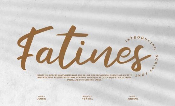 Fatines Font: Fonts Free Download Fatines Font - Featured Image