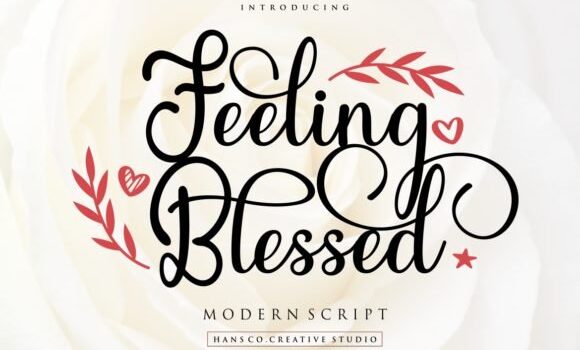 Feeling Blessed Font: Fonts Free Download Feeling Blessed Font - Featured Image