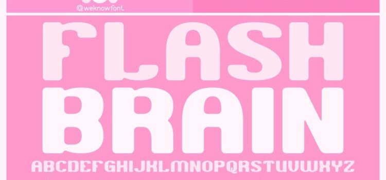 Flash Brain Font - Featured Image