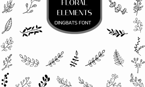 Floral Elements Font: Fonts Free Download Floral Elements Font - Featured Image