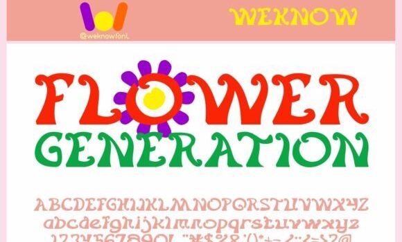 Flower Generation Font: Fonts Free Download Flower Generation Font - Featured Image